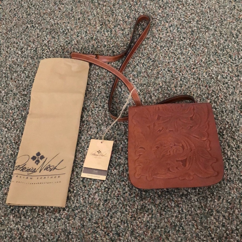 Patricia Nash tooled leather crossbody purse